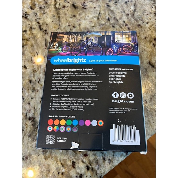 New Brightz WheelBrightz LED Bike Wheel Light – Pack of 1 Tire Light –Bike Wheel - Picture 9 of 10